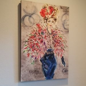 Limited Giclee Fashion Print Artist Hand Touched